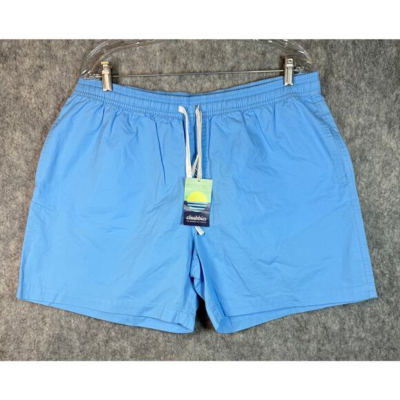 NWT Chubbies Mens Blue The Serenity Nows Casual Nautical By Nature Shorts - XXL - Picture 1 of 8